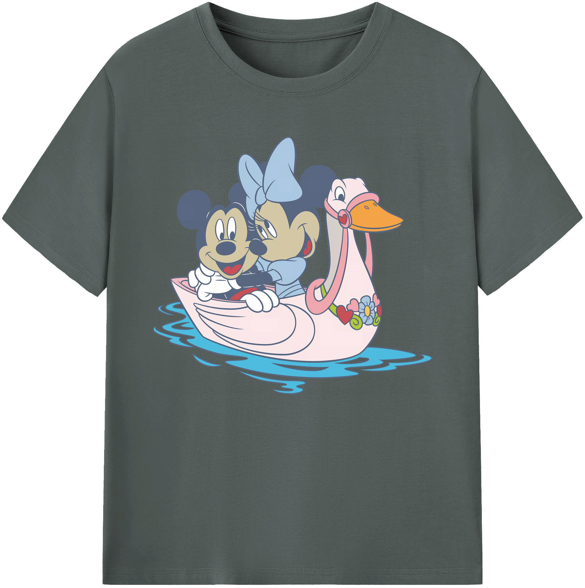 ミッキーマウス Mickey Mouse 綿100％ メンズ半袖Tシャツ｜肌触りやわらか＆通気性